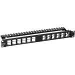 Patch Panel ecranat 24 porturi blank keystone inclinate 1U - TRENDnet TC-KP24SA - imagine 3