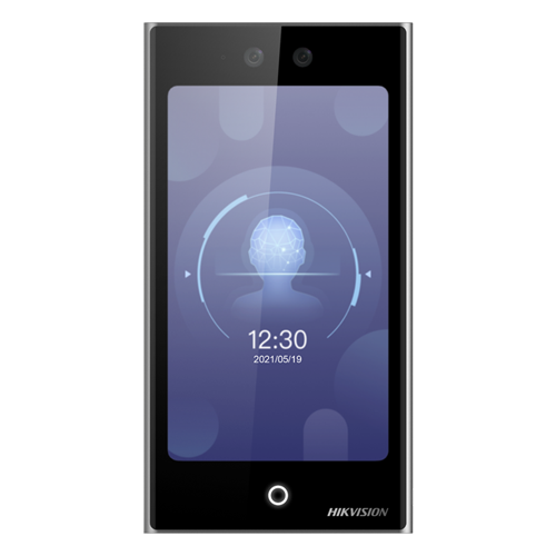 img10173large Terminal standalone TCP/IP de control acces cu recunoastere faciala, amprenta si Card- HIKVISION DS-K1T673DWX - imagine 1