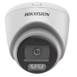 ColorVu, Dual Light - Camera analog 2MP, lentila 2.8mm, IR 40m, WL 40m, TVI/AHD/CVI/CVBS, Mic., IP67 - HIKVISION DS-2CE72DF0T-LFS-2.8mm - imagine 2