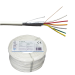 Cablu de alarma 6 fire ecranate, cupru integral, 100m - eRaya AL10622-100