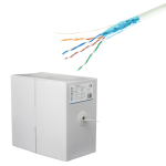 Cablu FTP, cat 5e, CUPRU 100%, 305m, 4x2x24 AWG - eRaya NET5EFT-305