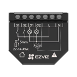 Releu inteligent Wi-Fi pentru aplicatii Smart Home EZVIZ, 2 canale 250Vc.a. max. 16A CS-T36-R100-WM - imagine 2