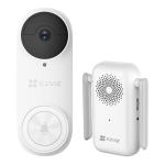 Kit sonerie video EZVIZ, conexiune Wi-Fi, rezolutie 3k,  acumulator 5200mAh, PIR detectie miscare, unghi vizualizare ultra-larg, slot SDcard CS-DB2-Pro-3K