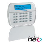 Tastatura LCD alfanumerica, cablata, 128 zone, modul Power G, SERIA NEO - DSC HS2LCDRF8EE3