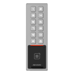 Terminal control acces, PIN/Card M1/amprenta/bluetooth, Wiegand, Wi-Fi, RS485, Alarma, IK08 - HIKVISION DS-K1T805MBFWX - imagine 2