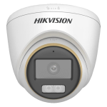 ColorVu, Dual Light - Camera analog 2MP, lentila 2.8mm, IR 40m, WL 40m, TVI/AHD/CVI/CVBS, Mic. - HIKVISION DS-2CE72DF3T-LFS-2.8mm - imagine 2