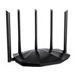 Router Wi-Fi 6, DualBand 2.4Ghz/5GHz, 300+1201Mbps, 5x6dBi, 4 porturi Gigabit - TENDA TND-RX2-PRO
