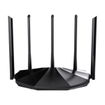 Router Wi-Fi 6, DualBand 2.4Ghz/5GHz, 300+1201Mbps, 5x6dBi, 4 porturi Gigabit - TENDA TND-RX2-PRO - imagine 2