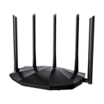 Router Wi-Fi 6, DualBand 2.4Ghz/5GHz, 300+1201Mbps, 5x6dBi, 4 porturi Gigabit - TENDA TND-RX2-PRO - imagine 3