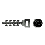 Diblu fixare colier Ã 6x30, cap mic negru in cutie plasticInsertFIX (250 buc.) - CELO 946EXPIFS