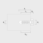 Diblu fixare colier Ã 6x30, cap mic negru in cutie plasticInsertFIX (250 buc.) - CELO 946EXPIFS - imagine 2