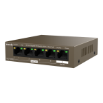 Switch 4 porturi PoE OUT, 1 port PoE IN, Gigabit - TENDA TND-TEG1105PD