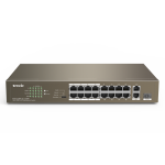 Switch 16 porturi PoE 10/100 Mbps, 2 port RJ45 Gigabit, 1 port SFP Gigabit - TENDA TND-TEF1118P-16-150W-V30 - imagine 2