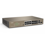 Switch 16 porturi PoE 10/100 Mbps, 2 port RJ45 Gigabit, 1 port SFP Gigabit - TENDA TND-TEF1118P-16-150W-V30 - imagine 3