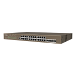 Switch 24 porturi PoE Gigabit, 1 port consola, 4 port SFP Gigabit, management - TENDA TND-TEG5328P-24-410W