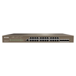 Switch 24 porturi PoE Gigabit, 1 port consola, 4 port SFP Gigabit, management - TENDA TND-TEG5328P-24-410W - imagine 2