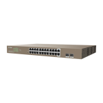 Switch 24 porturi PoE+ Gigabit, 2 porturi SFP Gigabit, Management, 370W, 1U - IP-COM G3326P-24-410W