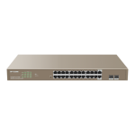 Switch 24 porturi PoE+ Gigabit, 2 porturi SFP Gigabit, Management, 370W, 1U - IP-COM G3326P-24-410W - imagine 2