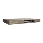 Switch 24 porturi PoE+ Gigabit, 2 porturi SFP Gigabit, Management, 370W, 1U - IP-COM G3326P-24-410W - imagine 3