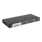 Switch 24 porturi PoE 1000Mbps, 370W, 4 porturi RJ45/SFPGigabit combo, management - HIKVISION DS-3E2528P