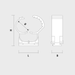 Clema gri multi-quick nylon 20-25 fixare cu pistol ABT (50 buc.) - CELO(9227) 925ABT - imagine 2