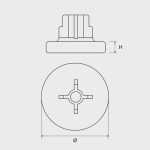 Saiba plastic 16 mm pentru pistol Force ONE (100 buc.) - CELO 16AP - imagine 2