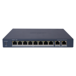 Switch 8 porturi PoE Gigabit, 2 porturi Gigabit, Smart Management - HIKVISION DS-3E1510P-EI