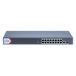 Switch 16 porturi PoE Gigabit, 1 porturi RJ45 Gigabit, 1 port SFP Gigabit, Smart Management - HIKVISION DS-3E1518P-EI-M