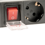 PDU 8 prize Shuko, 19'', 1U, aluminiu cu protectie - ASYTECH Networking ASY-PDU-8 - imagine 4