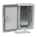 Cutie distributie IP65 din ABS gri, usa mata, placa metalica, 200x300x130 mm PP3001 - imagine 2