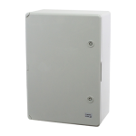 Cutie distributie IP65 din ABS gri, usa mata, placa metalica, 350x500x190 mm PP3006