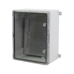 Cutie distributie IP65 din ABS gri, usa transparenta, placa metalica, 400x500x240 mm PP3017 - imagine 3