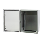 Cutie distributie IP65 din ABS gri, usa transparenta, placa metalica, 400x500x240 mm PP3017 - imagine 4