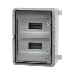 Cutie modulara IP65 din ABS gri, usa transparenta, 2 x 12 module, 300x400x170 mm PP3114 - imagine 3