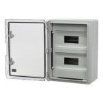 Cutie modulara IP65 din ABS gri, usa transparenta, 2 x 12 module, 300x400x170 mm PP3114 - imagine 4