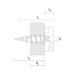 Diblu gips carton nylon GKD (50 buc.) - CELO 9GKD - imagine 2
