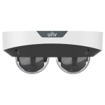 Dual Chanal - Camera IP, 2 x 4MP, lentila 2.8mm, IR 30m, Mic., Alarma, PoE, IK10 - UNV IPC3224SS-ADF28K-I1