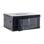 Rack perete 4U 19'' 600x450, capacitate incarcare 60 Kg, negru - ASYTECH Networking ASY-4U-6045WL - imagine 2