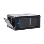 Rack perete 4U 19'' 600x450, capacitate incarcare 60 Kg, negru - ASYTECH Networking ASY-4U-6045WL - imagine 3