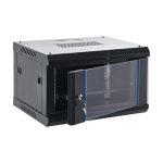 Rack perete 6U 19' 600x450, capacitate incarcare 60 Kg, negru - ASYTECH Networking ASY-6U-6045WL - imagine 2