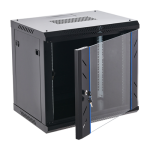 Rack perete 12U 19' 600x450, capacitate incarcare 60 Kg, negru - ASYTECH Networking ASY-12U-6045WL - imagine 2