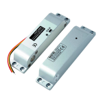 Bolt electric Fail Safe (NC), montaj aparent, 12 Vcc, delay 0-3-6 secunde, monitorizare, 200 x 28 x 39 mm CSL-150NC