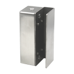 Suport din otel inox pt. montaj bolt CSL-39/40 in podea la usi din sticla CSL-U - imagine 2