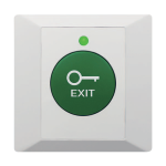 Buton de iesire din plastic, profil ingust, LED, buzzer CSB-86G-LED