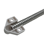 Set legatura flexibila din inox, capete din plastic vopsit alb,  400 x 6 mm CSL-400-2 - imagine 3