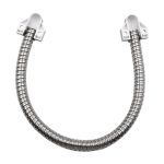 Set legatura flexibila din inox, capete din plastic argintiu, 400 x 9 mm CSL-400-2A - imagine 2