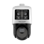 Deep Learning, DarkFighter, ColorVu - Camera IP, 6+4MP, 25X, IR 100m, WL 30m, Alarma - HIKVISION DS-2SE4C425MWG-E26F0