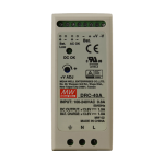 Sursa in comutatie cu back-up, 13.8V / 1.9A, monitorizare, sina DIN - MEAN WELL DRC-40A - imagine 2