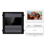 KIT videointerfon 2 fire pentru 1 familie, monitor 7 inch, Alarma, IK08, Card 32GB, Al - HIKVISION DS-KIS704EY-AL