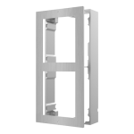 Rama montaj aparent din otel inoxidabil, 2 module, pentru Interfon modular - HIKVISION DS-KD-ACW2-S